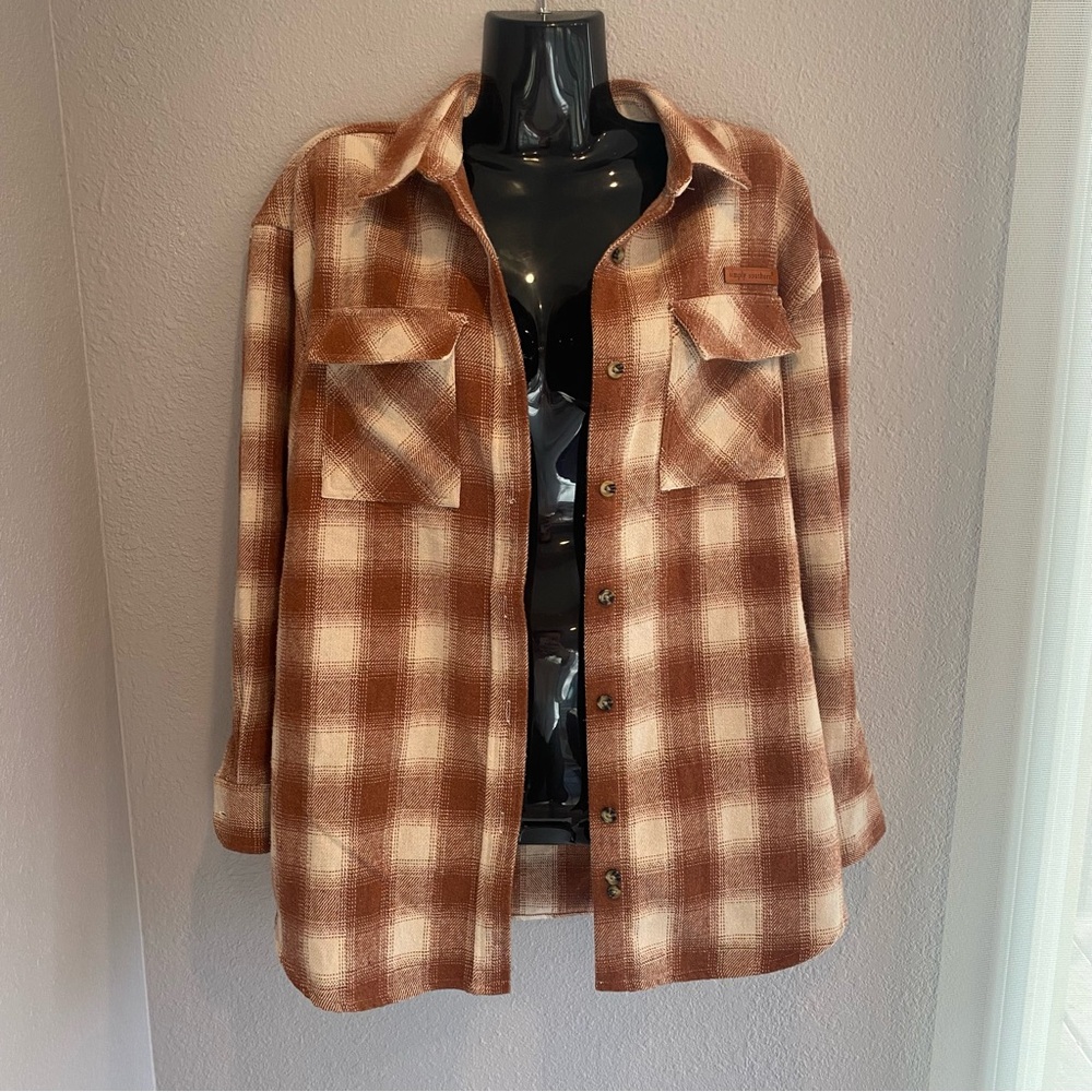 Plaid Button-Up Shirt